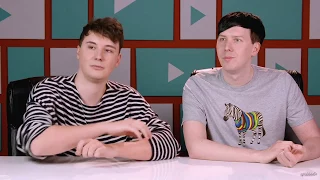 dan and phil reacting to BTS