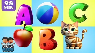 ABCD Alphabets |  A For Apple B For Ball ABCD Song  ABCD Rhymes - ABC Song Nursery Rhymes