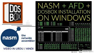 Assembly (nasm + AFD debugger) And Dosbox Installation On Windows in Urdu / Hindi