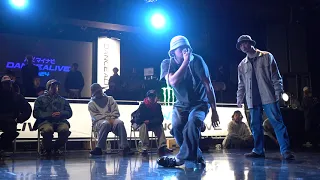 Tenju vs Akinobu BEST8 HIPHOP マイナビDANCEALIVE 2024 CHARISMAX IV