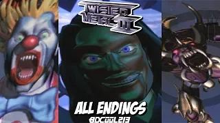 Twisted Metal 3 PS1 - All Endings | Playstation