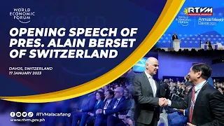 Opening Speech of President Alain Berset of Switzerland 01/17/2023