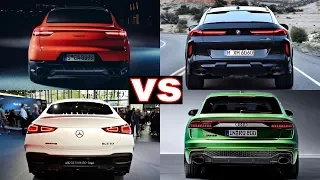 2022 Porsche Cayenne Coupe vs BMW X6M vs Mercedes Gle Coupe vs Audi SQ8. Super Luxury SUVs!(Review)
