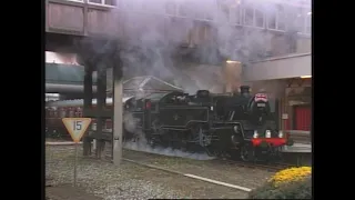 Epic Steam train fail at Exeter: 80080 (& 80079) cannot make the grade - 1st May 1994. #steamtrains