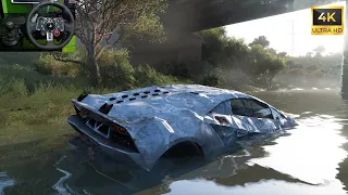 Rebuilding Lamborghini Sesto Elemento Forza Horizon 5 Logitech G29 Stering Wheel GamePlay