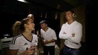 Jennifer Lopez presents her cousin Cristiano Ronaldo