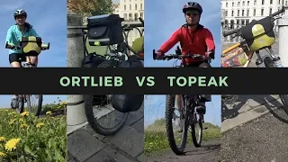 Лучшие нарульные сумки для велотуризма - сравниваем ORTLIEB и TOPEAK