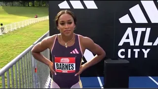 Candace Hill Sets New World Record  Over Women 150m | Atlanta Games 2024