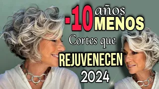 LUCE 10 años MENOS y AUMENTA ESTILO| CORTES DE CABELLO que REJUVENECEN a los 55- 65-75 años y más!.