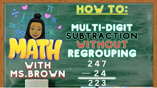 HOW TO SUBTRACT WITHOUT REGROUPING | Grade 2-5