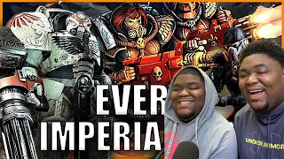 (Twins React) Every Single Imperial Gun EXPLAINED By An Australian | Warhammer 40k Lore REACTION