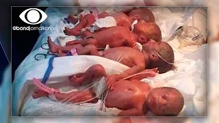 Caso raríssimo: mulher dá à luz 9 bebês de uma vez