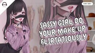 [ EN ASMR ] Sassy girl do your make up flirtatiously | Roleplay - F4A/F4M | Date night - Wholesome ✨