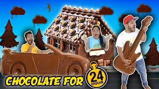 Eating Chocolate For 24 Hours Challenge | Best Chocolate Challenge | Hungry Birds