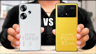 Xiaomi Redmi Turbo 3 Vs Xiaomi Poco X6 Pro || Full Comparison ⚡