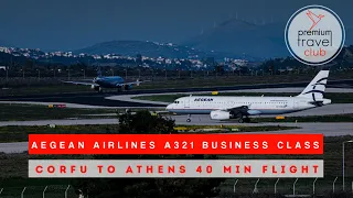 Aegean Airlines A321 Business Class: Corfu to Athens