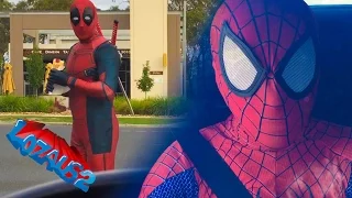 SPIDERMAN VS DEADPOOL Real Life Action Video Part 2
