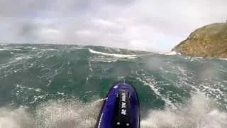 Jetski Superjet in Rough Sea