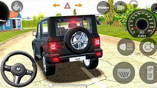 Indian car game - Driving Mahindra Thar car - Gadi wala android gameplay 2023