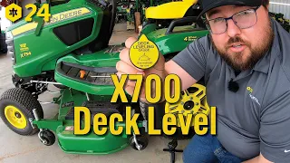 How to Level Deck on X700 Series Mower