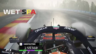 F1 2021 Max Verstappen ONBOARD at WET SPA-FRANCORCHAMPS | #AssettoCorsa