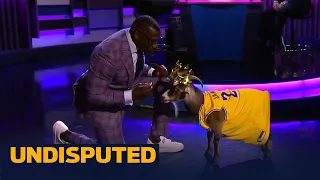 Shannon Sharpe celebrates LeBron & the Lakers' NBA title with a special guest | UNDISPUTED