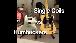 Single coils VS Humbuckers Comparison | Telecaster vs SG