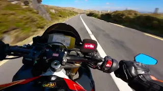 Aprilia tuono v4 1100 FACTORY akrapovic in the natural habitat