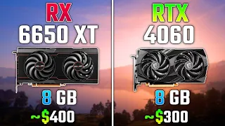 RX 6650 XT vs RTX 4060 | Test in 7 Games