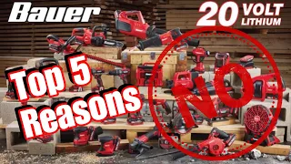 My Top 5 Reasons NOT to buy Bauer 20v Harbor Freight Power Tools