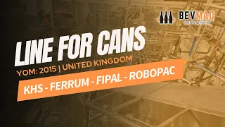 👉 Special Offer: KHS - Ferrum - FIPAL - Robopac Line for Cans (2015)