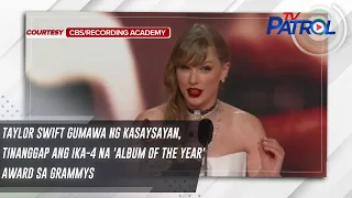 Taylor Swift gumawa ng kasaysayan, tinanggap ang ika-4 na 'Album of the Year' award sa GRAMMYs