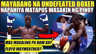 PINOY PINAHIYA ang UNDEFEATED na NAGYABANG na mas MAGALING pa kay MAYWEATHER