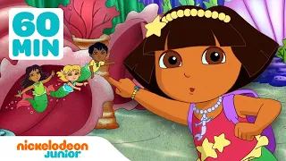 Dora the Explorer | Marathon des sirènes et de la magie | Compilation d'une heure | Nickelodeon Jr.