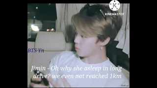 BTS Imagine When You Fall Asleep On Their Shoulder While Long Drive At Night