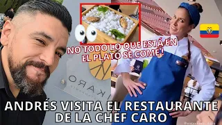 Andrés visita el Restaurante Ikaro de la Chef Carolina Sánchez