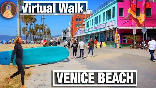 Venice Beach Walking Tour - California Walking Trails for Treadmill - 4k City Walks Virtual Walk