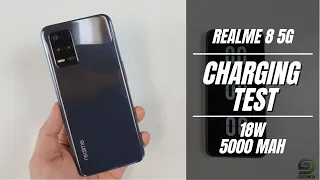 Realme 8 5G Battery Charging Test 0% to 100% | 18W fast charger 5000 mAh