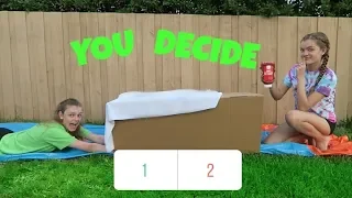 Try Not to Slide Through the Wrong Mystery Box (You Decide) ~Jacy and Kacy