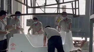 亚克力按摩浴缸制造工艺. Acrylic massage bathtub manufacturing process. Chinese bathtub mass production factory