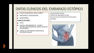 EMBARAZO ECTOPICO CLINICA Y DIAGNOSTICO