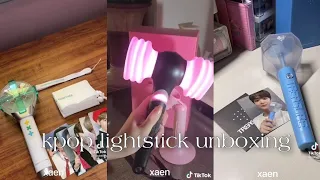 kpop unpacking / unboxing kpop lightstick | a long tiktok compilation