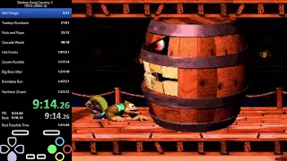 Donkey Kong Country 3 105% Speedrun 1:51:30