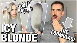 ICY BLONDE TONER BATTLE! All you need to know to create PLATINUM hair color, regardless of brand.