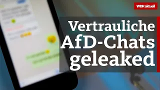 AfD-Chat geleaked: Interne Nachrichten der Bundestagsfraktion enthüllt | WDR aktuell