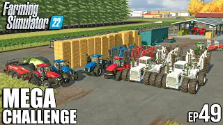 MASSIVE PLOWING & BALING 1.2 MILLION Straw | MEGA Challenge | Timelapse #49 | Farming Simulator 22