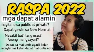 RASPA 2022.Mga Dapat alamin tungkol sa raspa ngayong New Normal, 2022.Magkano?Masakit ba?