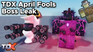 TDX April Fools Boss Leaks #21 (Void is back + John Eradicator)  - Tower Defense X Roblox