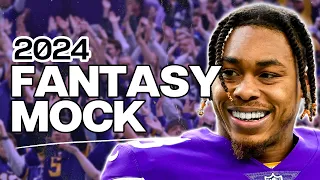 A 2024 Fantasy Football Mock Draft! (our FIRST of the year!)