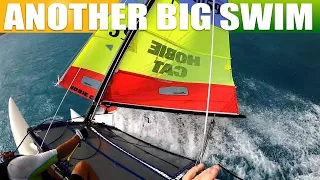 Hobie 16  big capsize with full inversion and righting  Multicam